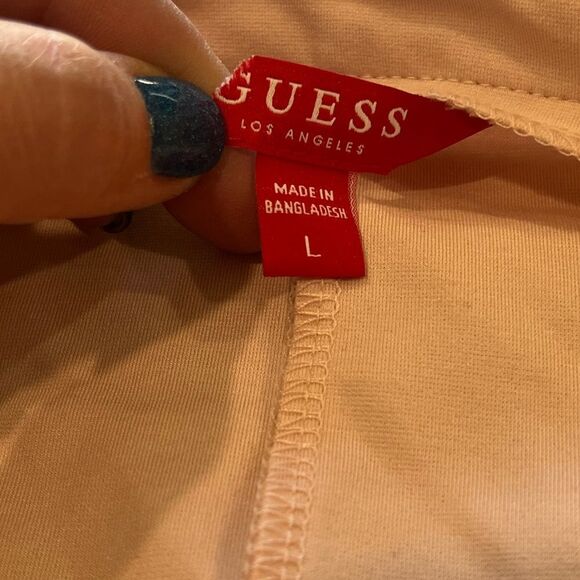 NWOT Guess Womens Light Pink Open Front Blazer Cropped Length - Size L - Picture 6 of 7